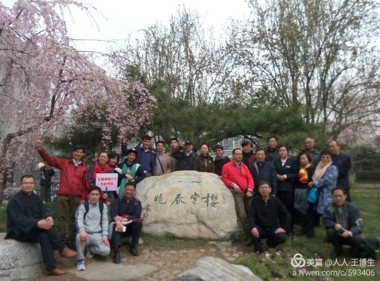 玉渊潭樱花节，海淀区作协与玉渊潭公园管理处组织作家交流采风活动