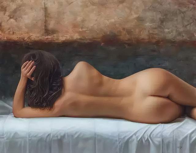 欣赏墨西哥画家，超逼真油画人体